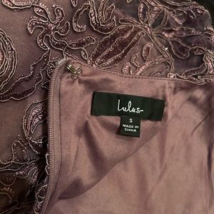 Beautiful light purple dress Sz S. Worn once.  Beautiful and flattering a line